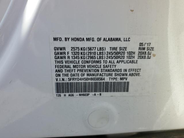 Photo 12 VIN: 5FRYD4H50HB038564 - ACURA MDX 