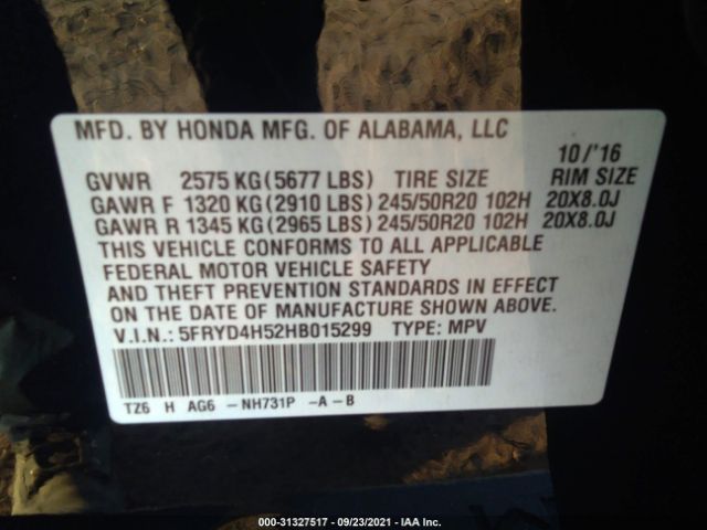 Photo 8 VIN: 5FRYD4H52HB015299 - ACURA MDX 