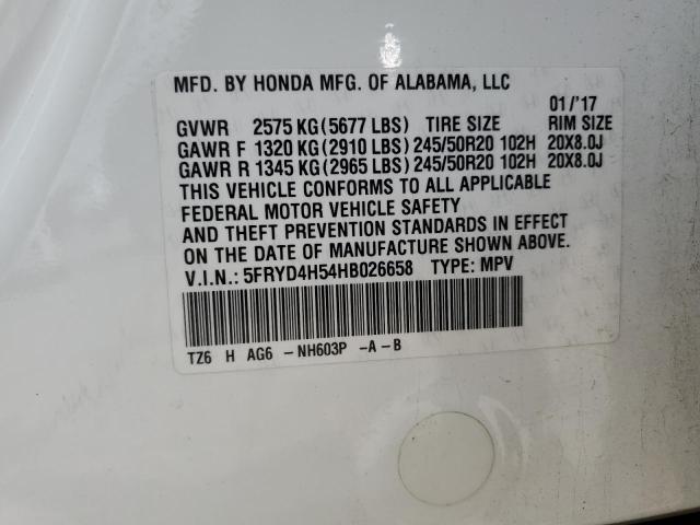 Photo 12 VIN: 5FRYD4H54HB026658 - ACURA MDX TECHNO 