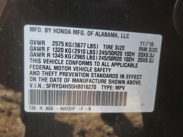 Photo 9 VIN: 5FRYD4H55HB016270 - ACURA MDX TECHNO 