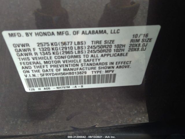 Photo 8 VIN: 5FRYD4H56HB013829 - ACURA MDX 