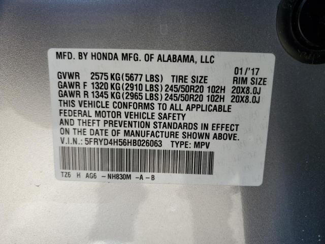 Photo 13 VIN: 5FRYD4H56HB026063 - ACURA MDX 