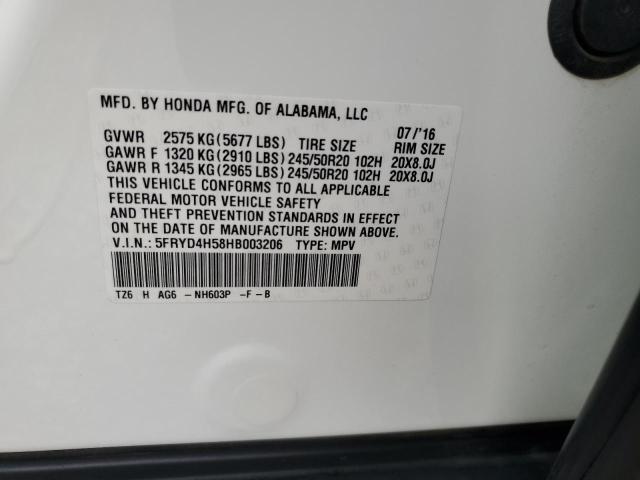 Photo 12 VIN: 5FRYD4H58HB003206 - ACURA MDX TECHNO 