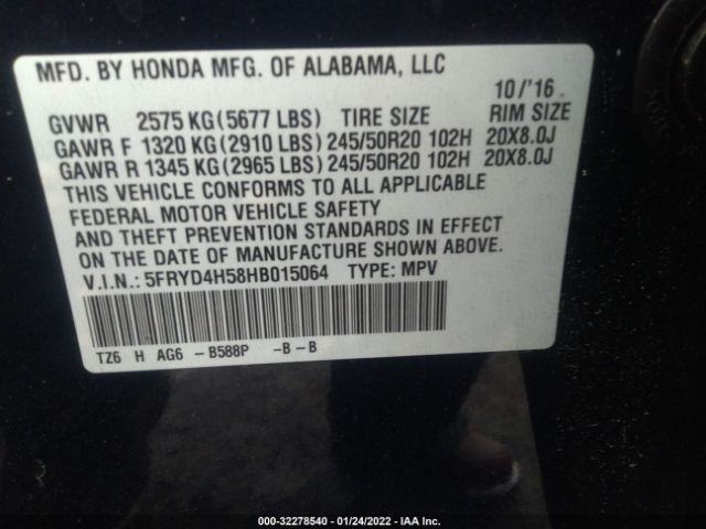 Photo 8 VIN: 5FRYD4H58HB015064 - ACURA MDX 