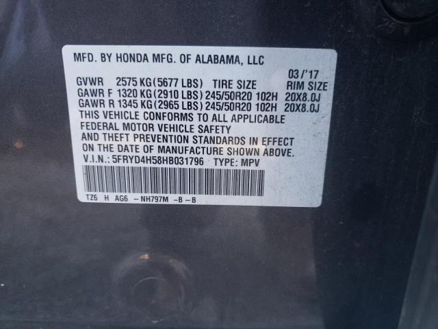 Photo 12 VIN: 5FRYD4H58HB031796 - ACURA MDX TECHNO 