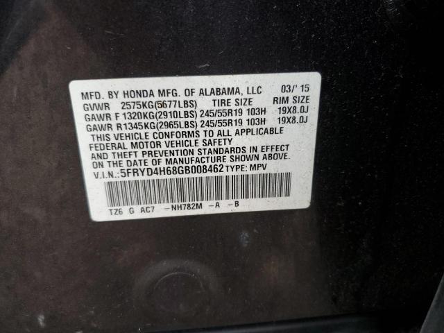 Photo 9 VIN: 5FRYD4H68GB008462 - ACURA MDX TECHNO 