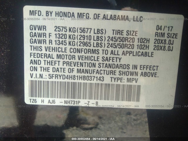 Photo 8 VIN: 5FRYD4H81HB037143 - ACURA MDX 