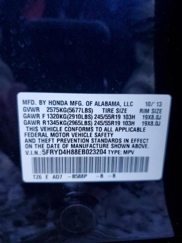 Photo 9 VIN: 5FRYD4H88EB023204 - ACURA MDX ADVANC 