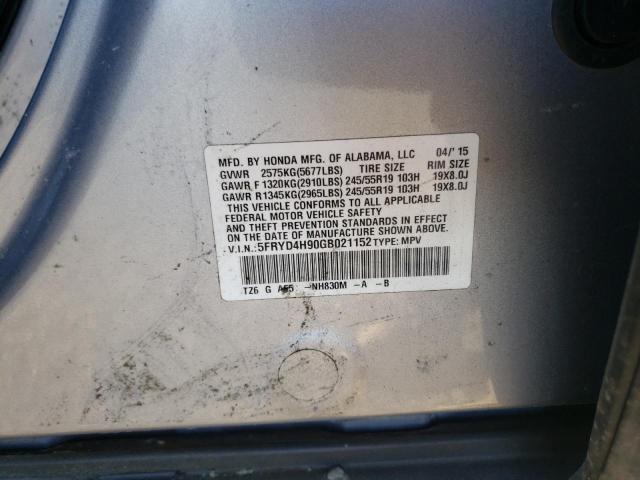 Photo 12 VIN: 5FRYD4H90GB021152 - ACURA MDX 