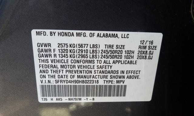 Photo 9 VIN: 5FRYD4H90HB022318 - ACURA MDX 