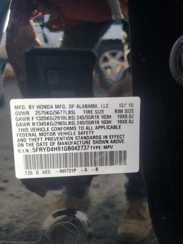 Photo 12 VIN: 5FRYD4H91GB042737 - ACURA MDX ADVANC 