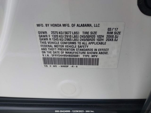 Photo 8 VIN: 5FRYD4H95HB035081 - ACURA MDX 