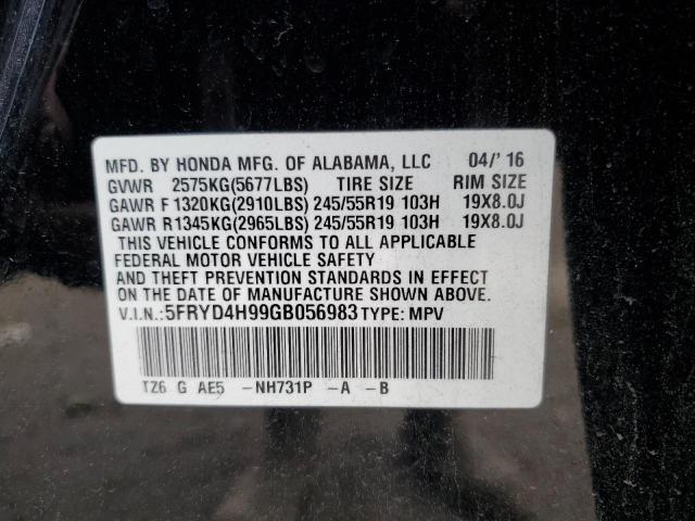 Photo 12 VIN: 5FRYD4H99GB056983 - ACURA MDX 