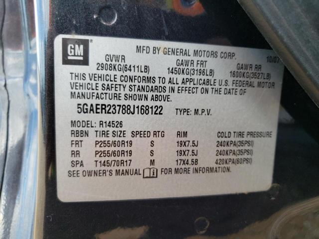 Photo 12 VIN: 5GAER23788J168122 - BUICK ENCLAVE CX 