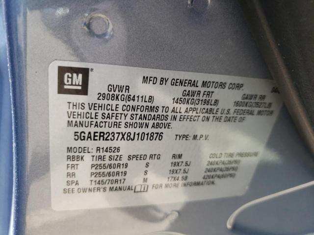 Photo 9 VIN: 5GAER237X8J101876 - BUICK ENCLAVE CX 