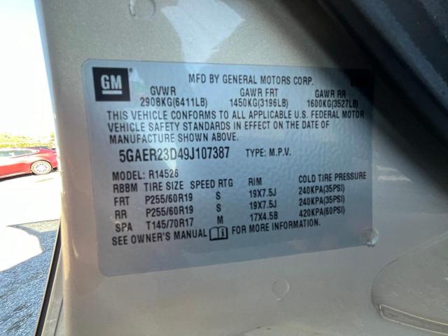 Photo 9 VIN: 5GAER23D49J107387 - BUICK ENCLAVE CX 