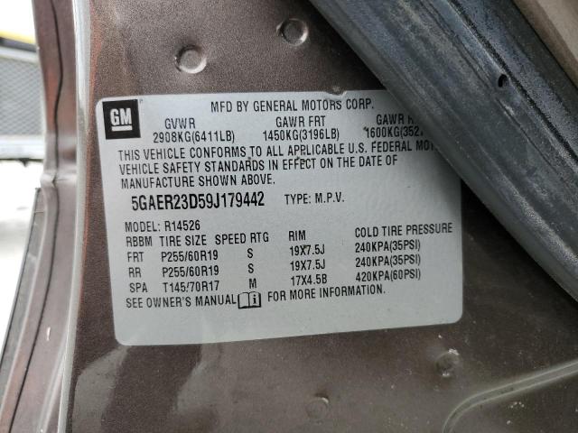 Photo 12 VIN: 5GAER23D59J179442 - BUICK ENCLAVE CX 