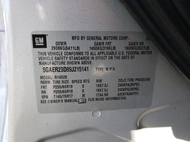 Photo 12 VIN: 5GAER23D89J215141 - BUICK ENCLAVE CX 