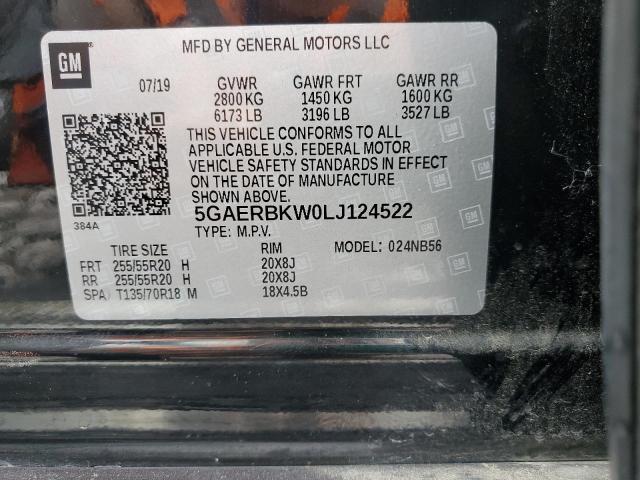 Photo 12 VIN: 5GAERBKW0LJ124522 - BUICK ENCLAVE ES 