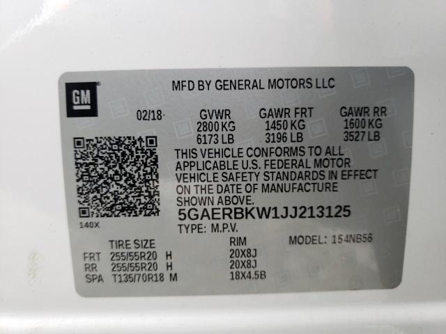 Photo 9 VIN: 5GAERBKW1JJ213125 - BUICK ENCLAVE ES 