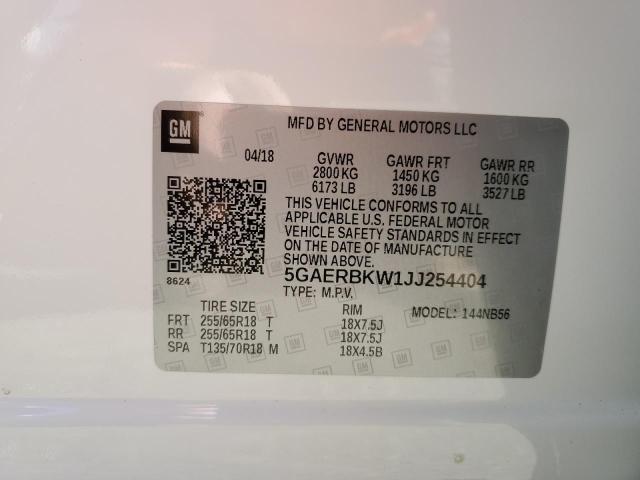 Photo 13 VIN: 5GAERBKW1JJ254404 - BUICK ENCLAVE ES 