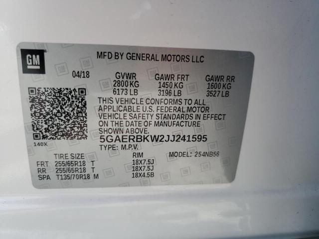 Photo 12 VIN: 5GAERBKW2JJ241595 - BUICK ENCLAVE ES 