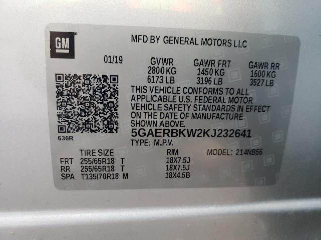 Photo 13 VIN: 5GAERBKW2KJ232641 - BUICK ENCLAVE ES 