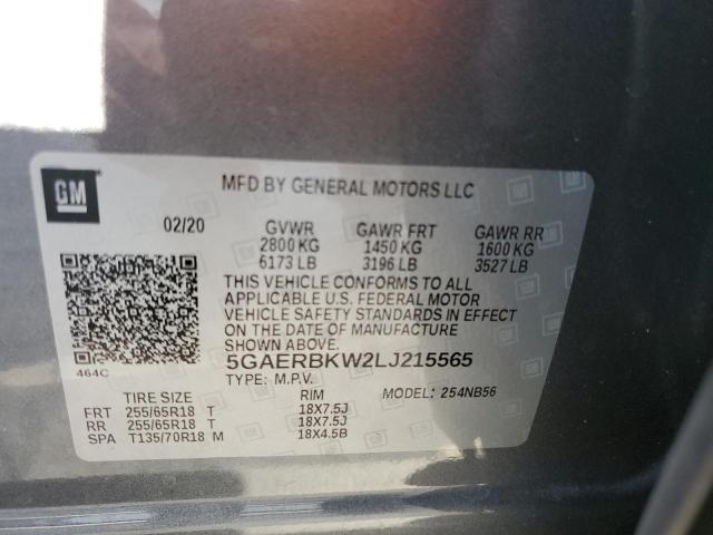 Photo 12 VIN: 5GAERBKW2LJ215565 - BUICK ENCLAVE 