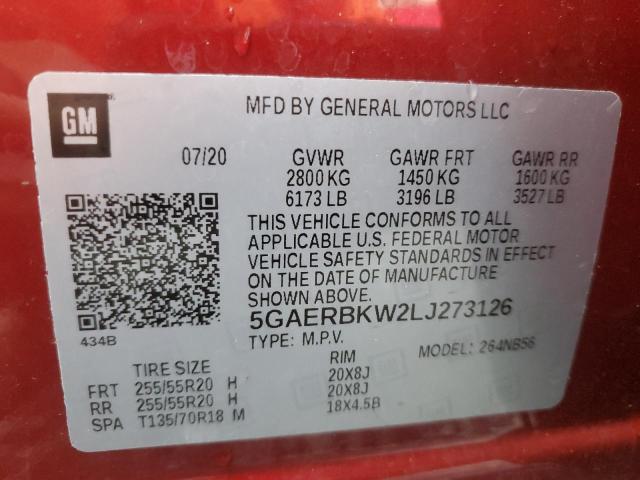 Photo 13 VIN: 5GAERBKW2LJ273126 - BUICK ENCLAVE ES 