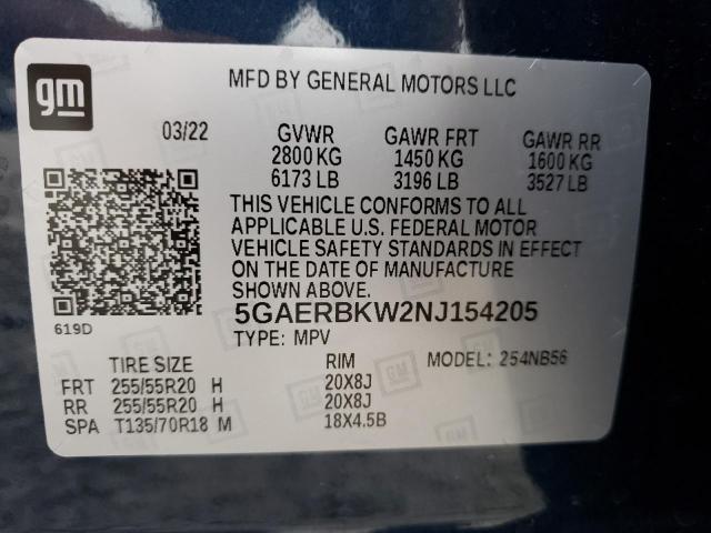 Photo 13 VIN: 5GAERBKW2NJ154205 - BUICK ENCLAVE ES 