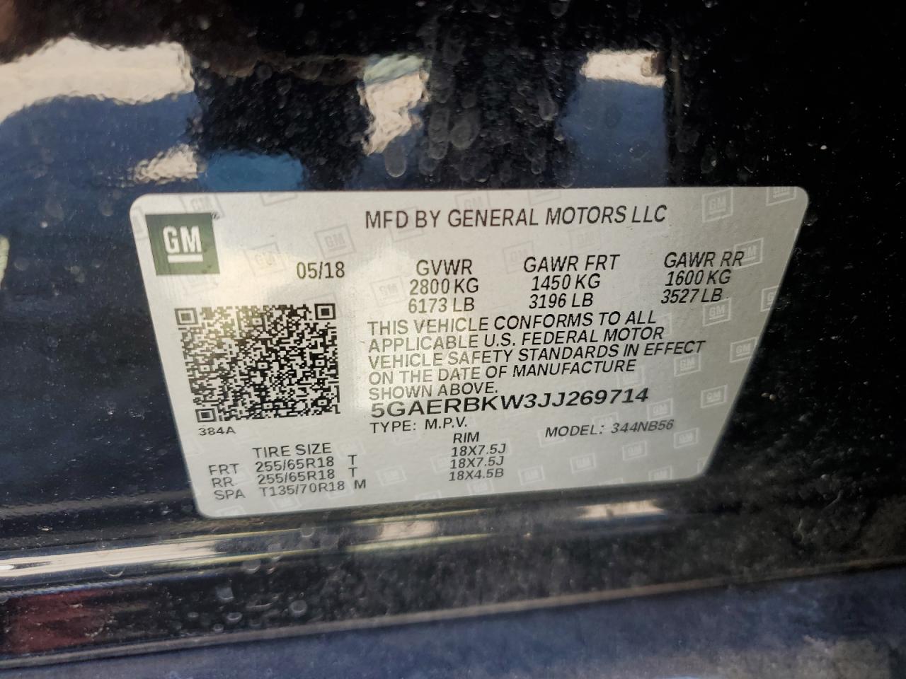 Photo 11 VIN: 5GAERBKW3JJ269714 - BUICK ENCLAVE 