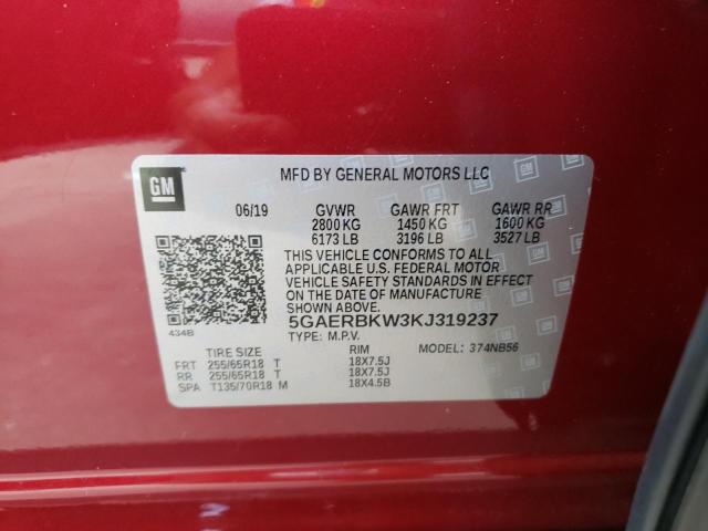 Photo 11 VIN: 5GAERBKW3KJ319237 - BUICK ENCLAVE ES 