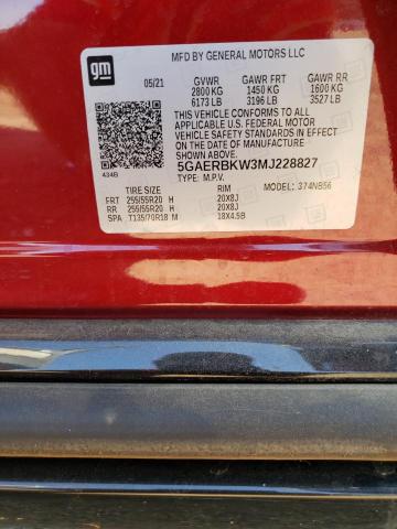 Photo 12 VIN: 5GAERBKW3MJ228827 - BUICK ENCLAVE ES 