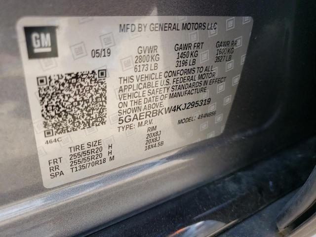 Photo 9 VIN: 5GAERBKW4KJ295319 - BUICK ENCLAVE ES 