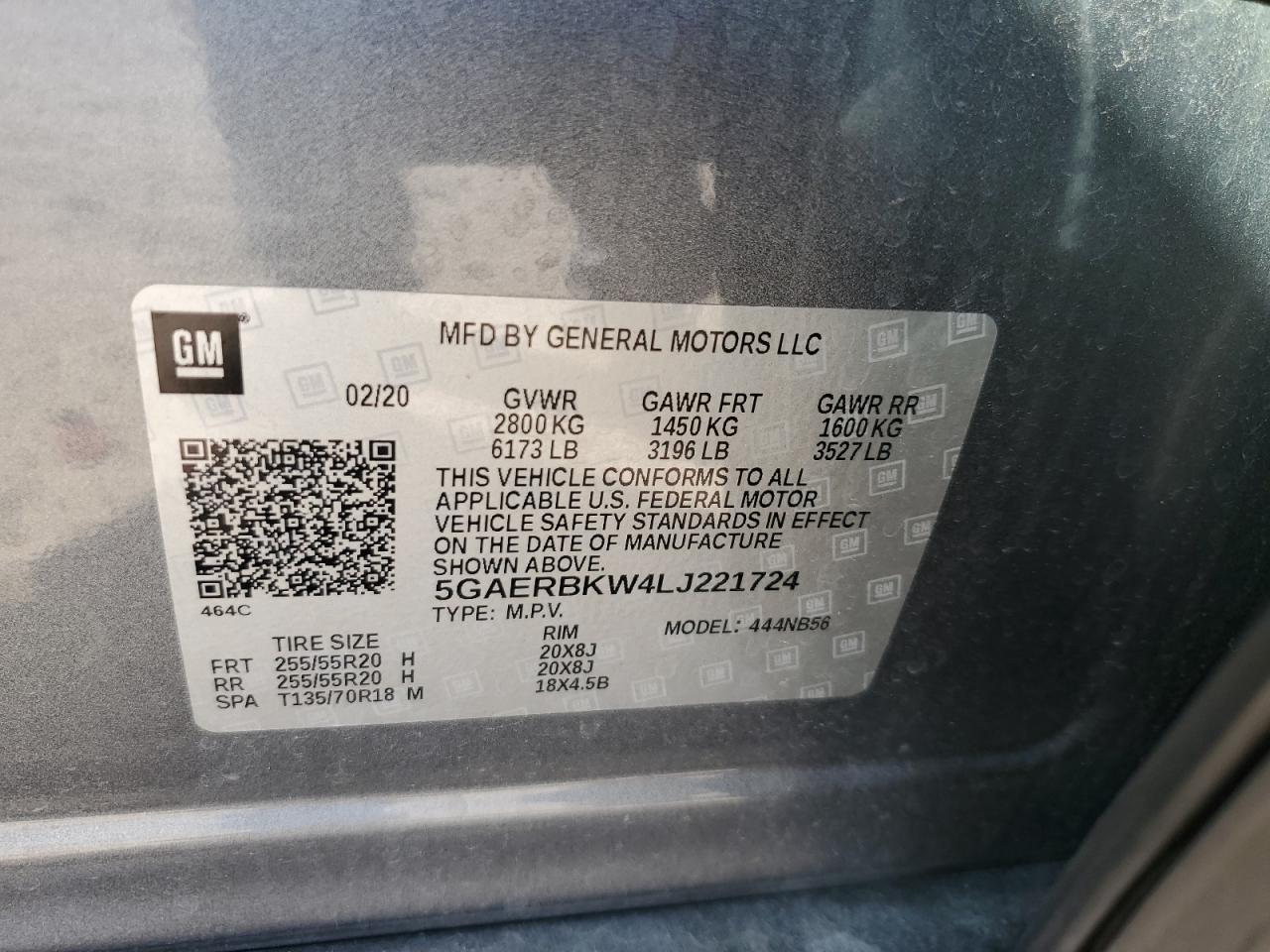 Photo 12 VIN: 5GAERBKW4LJ221724 - BUICK ENCLAVE 