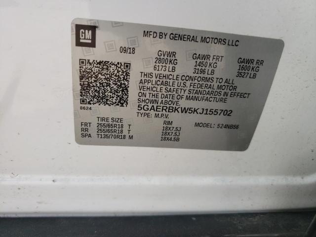 Photo 9 VIN: 5GAERBKW5KJ155702 - BUICK ENCLAVE ES 