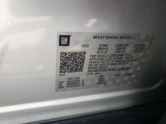 Photo 9 VIN: 5GAERBKW5KJ249367 - BUICK ENCLAVE ES 