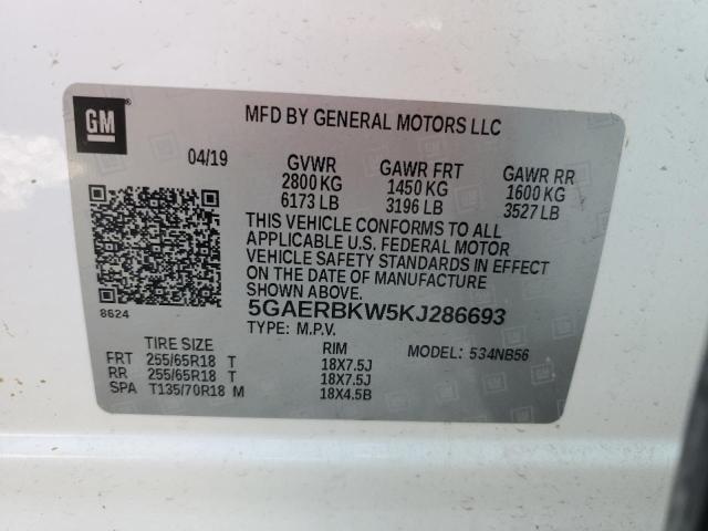 Photo 12 VIN: 5GAERBKW5KJ286693 - BUICK ENCLAVE ES 