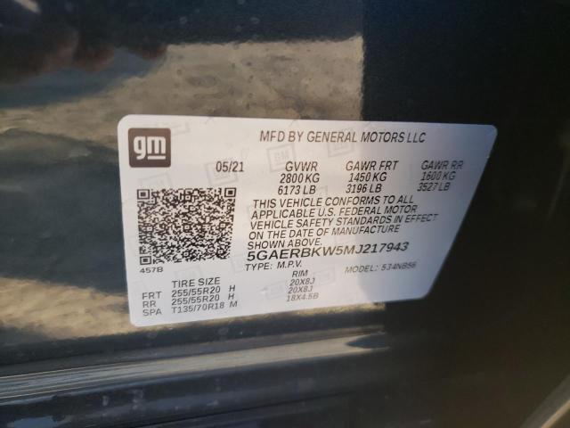 Photo 9 VIN: 5GAERBKW5MJ217943 - BUICK ENCLAVE 