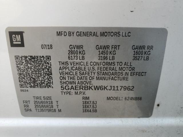 Photo 13 VIN: 5GAERBKW6KJ117962 - BUICK ENCLAVE 