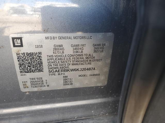 Photo 12 VIN: 5GAERBKW6KJ204874 - BUICK ENCLAVE ES 