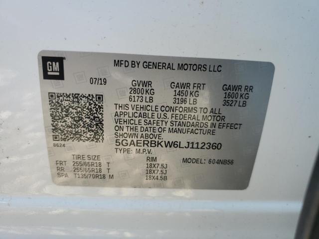 Photo 9 VIN: 5GAERBKW6LJ112360 - BUICK ENCLAVE ES 