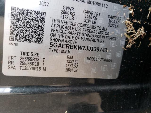 Photo 12 VIN: 5GAERBKW7JJ139743 - BUICK ENCLAVE 