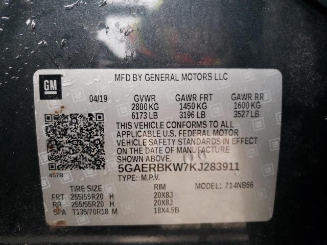 Photo 9 VIN: 5GAERBKW7KJ283911 - BUICK ENCLAVE ES 