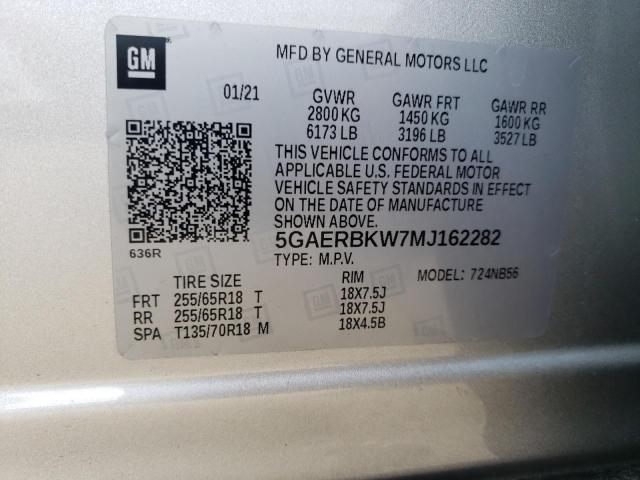 Photo 13 VIN: 5GAERBKW7MJ162282 - BUICK ENCLAVE ES 