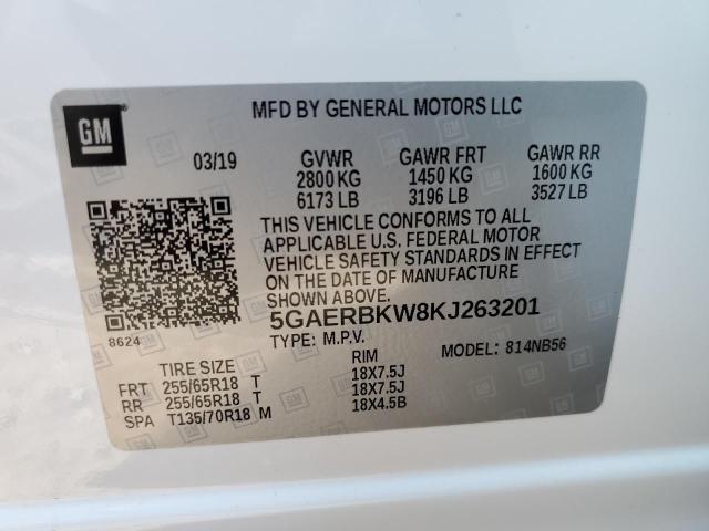 Photo 9 VIN: 5GAERBKW8KJ263201 - BUICK ENCLAVE ES 