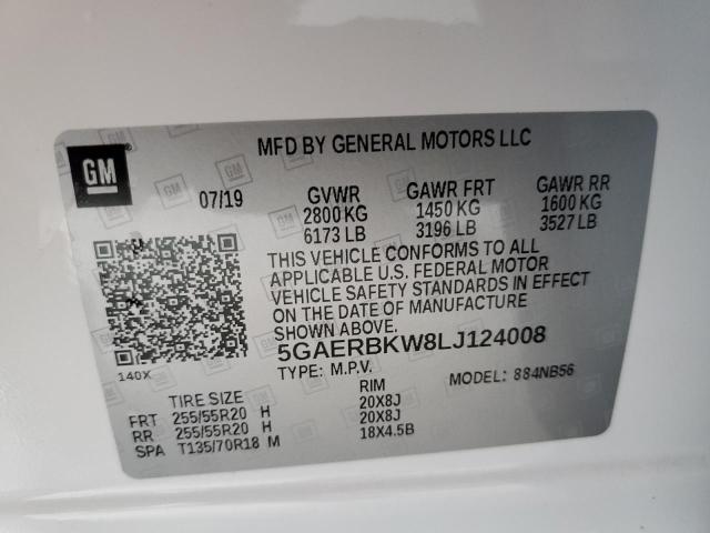 Photo 12 VIN: 5GAERBKW8LJ124008 - BUICK ENCLAVE 