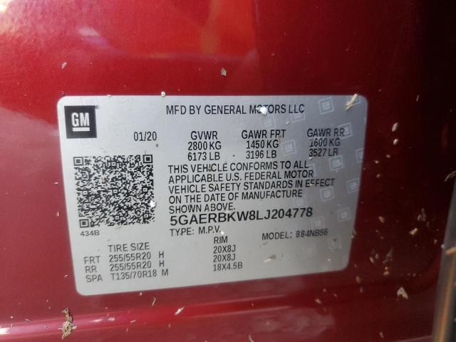 Photo 13 VIN: 5GAERBKW8LJ204778 - BUICK ENCLAVE ES 