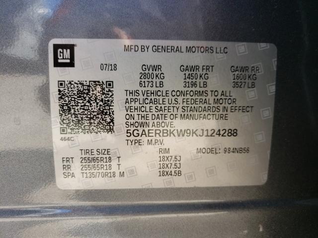 Photo 9 VIN: 5GAERBKW9KJ124288 - BUICK ENCLAVE ES 