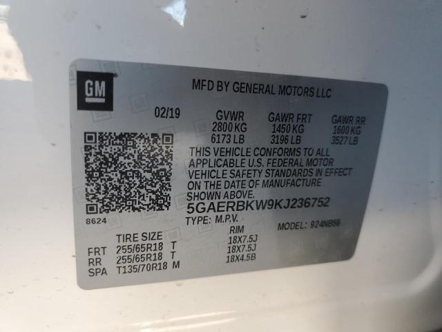 Photo 12 VIN: 5GAERBKW9KJ236752 - BUICK ENCLAVE 